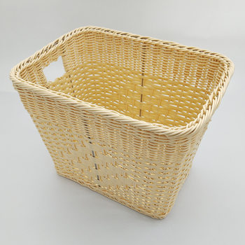 Hotel Supplies Dirty Clothes Storage Basket B&B Guest Room Plastic Pp Woven Dirty Clothes Basket Large Capacity Towel Storage Basket