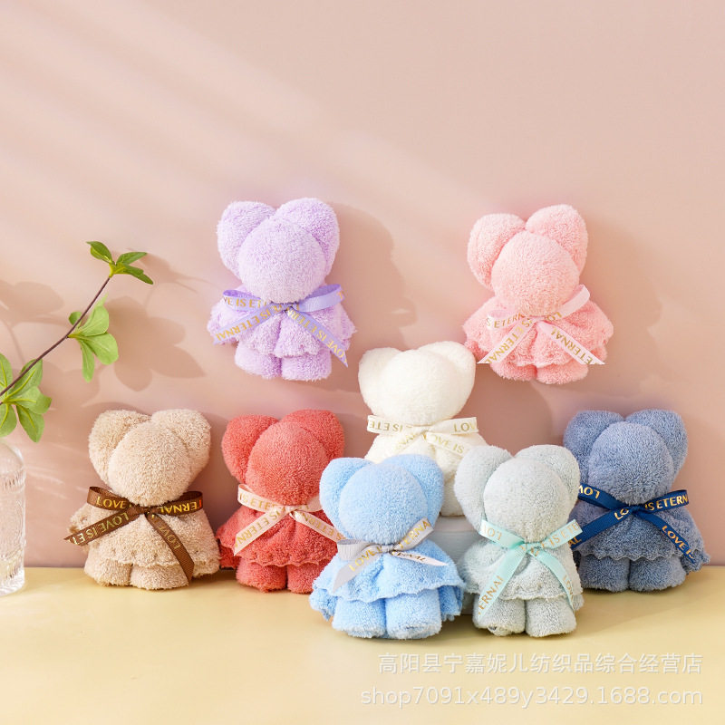 Bear Towel Hand Gift Wedding Candy Wedding Shop Birthday Wedding Ceremony Teacher's Day Mid-Autumn Festival Hand Gift Towel