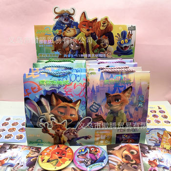 Popular Export Zootopia 2 Creative Blind Bag Cartoon Peripherals Judy Nick Trendy Blind Box Stationery Set