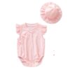 Baby One-piece Clothes Summer Thin Newborn Princess Cheongsam Ha-style Foreign-style Baby Girl Cute Super Cute Bag Fart Clothes
