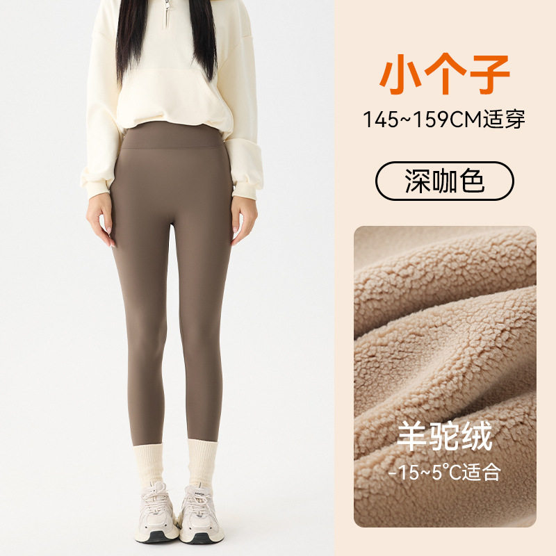 高端加绒鲨鱼裤女外穿秋冬季加厚2025新款保暖秋裤棉裤打底瑜伽裤