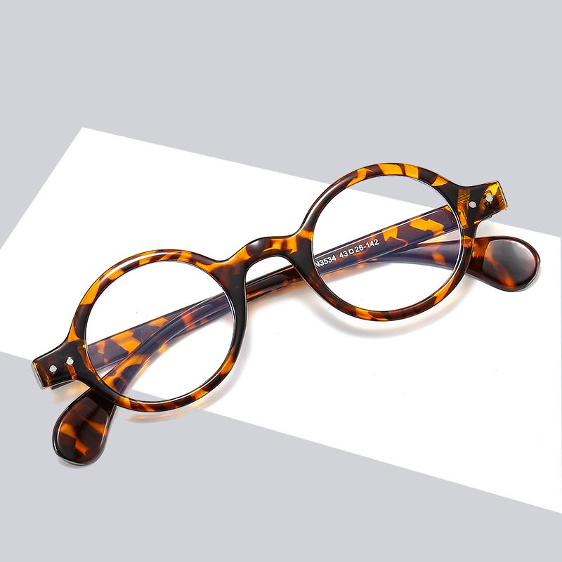 2021 New Korean Style Fashion Anti-blue Light Glasses Frame Trendy Artistic Personalized Internet Celebrity Self-timer Flat Mirror