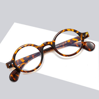 2021 New Korean Style Fashion Anti-blue Light Glasses Frame Trendy Artistic Personalized Internet Celebrity Self-timer Flat Mirror