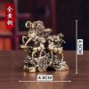 Brass Zodiac Sheep Ornament Solid Old Goat Ornament Office Desktop Ornament Handpiece Creative Gift
