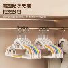 Factory direct plastic hanger household non-slip drying rack rainbow double anti-shoulder corner hanging clothes rack wholesale