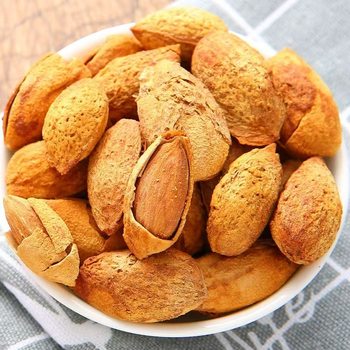 Xinjiang Original Raw Paper-Skinned Almonds, Bagged 500g, Thin Shell, Hand-Peeled, Ready-To-Eat Almonds with Shell, Snacks Wholesale