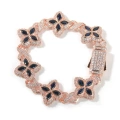 Rose gold dark blue