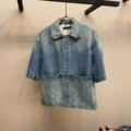 Short sleeve denim jacket