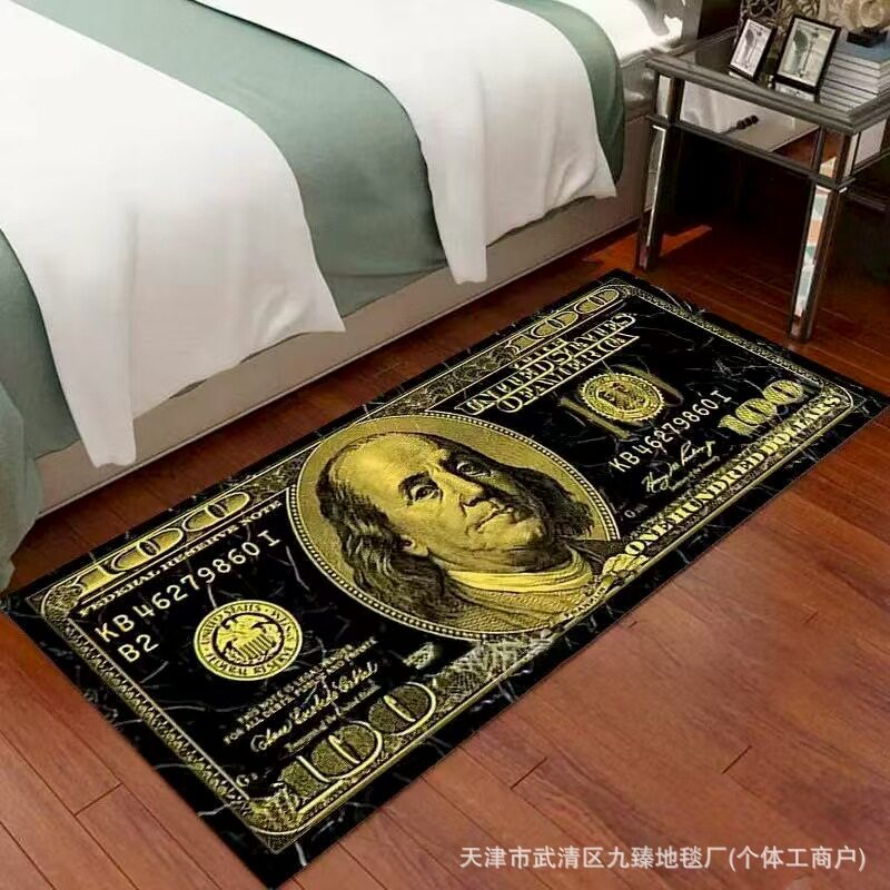 Cross-Border Creative Long Bedroom Cooling Bedside Blanket Dollar Living Room Rectangular Entrance Corridor Bay Window Non-Slip Floor Mat