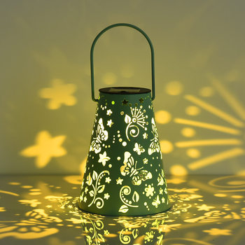 Solar Iron Portable Lantern Can Be Hung Decorative Lamp Portable Hanging Lamp Courtyard Decoration European Retro Garden Lantern