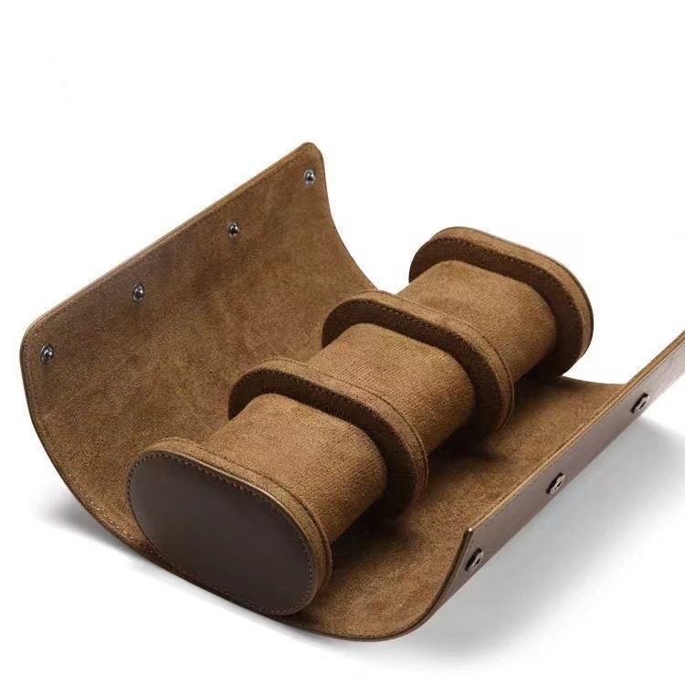 High-End Watch Box, Simple and Portable Leather Travel Watch Bag, Dust-Proof and Drop-Proof Mechanical Watch Collection Storage Box