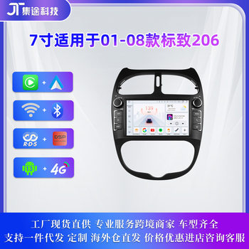 Cross-border products are suitable for Peugeot 206 Android large screen car MP5 reversing Image Navigator GPS all-in-one machine