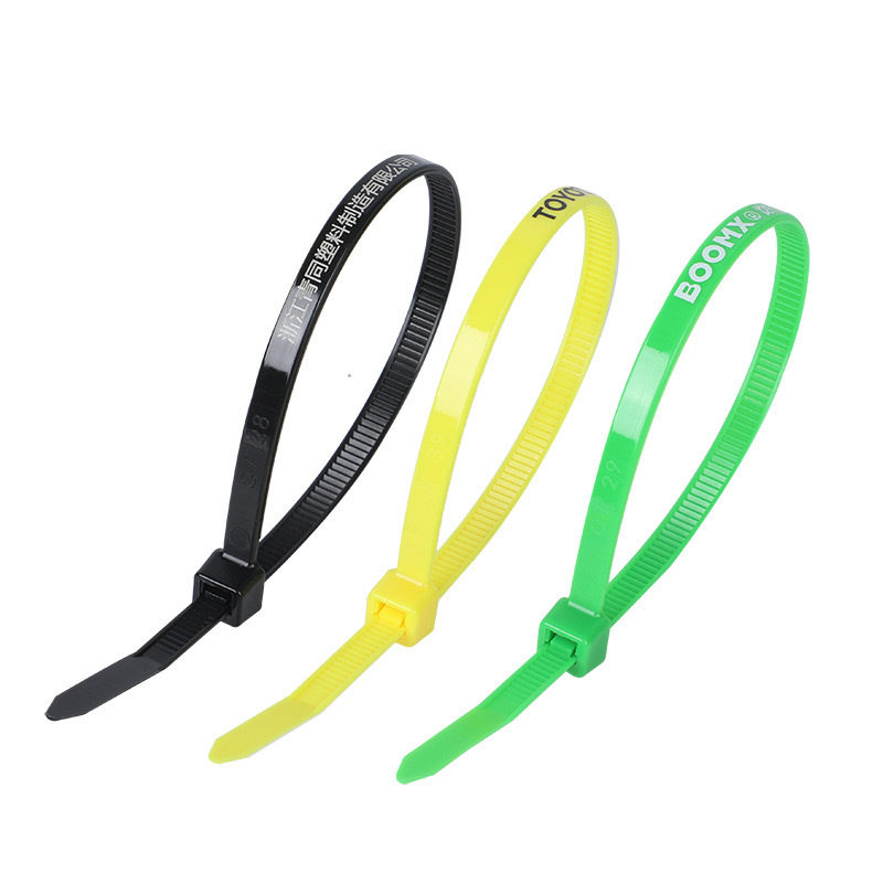 Manufacturer Wholesale Self-Locking Sign Tie Anti-Theft Printable Disposable Plastic Seal Nylon Label Adjustable