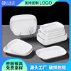 a5 white melamine rectangular dish plate hot pot buffet commercial plastic breakfast sausage powder special dish plate