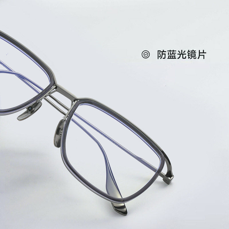 Vintage Handmade Pure Titanium Eyeglass Frame Japanese Style Round Face Artistic Ultra-Light Glasses Frame Unisex Prescription 8118