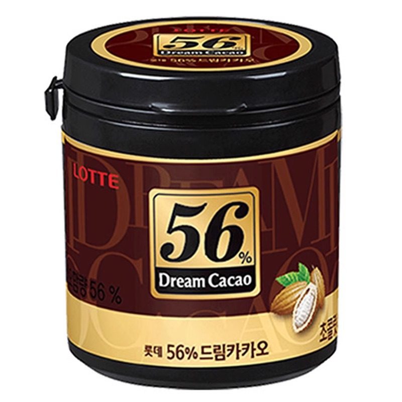 South Korea imported Lotte dream dark chocolate beans 72% 56% 82% canned 86g pure cocoa butter sugar beans