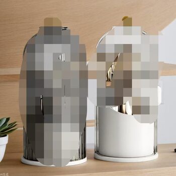 Cosmetic Storage Box Rotating Makeup Brush Storage Tube Lipstick Eye Shadow Dressing Table Desktop Eyebrow Pencil Comb Brush Bird Cage