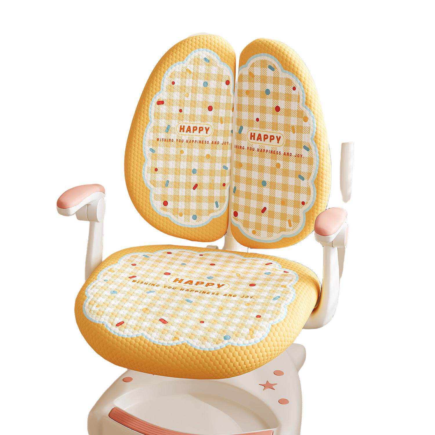 Cream Style Ice Silk Kidsren's Learning Chair Cover Summer Cool Seat Cover 2025 New Writing Chair Protective Cover