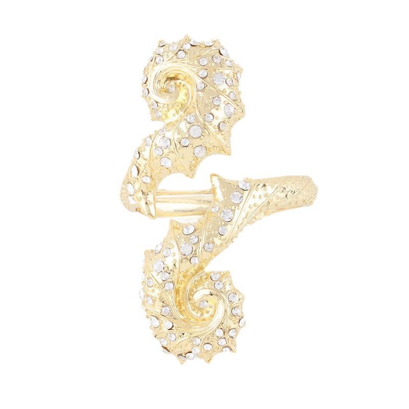 Za Spanish Ocean Resort Style Conch Bracelet with Diamonds Beach Party Unique Marine Animal Accessories