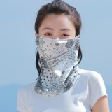 Новая уличная маска из ледяного шелка с дышащим отверстием, разнообразные головные платки для мужчин и женщин, закрывающие уши, велосипедная шапочка для верховой езды, чехол для шеи, летний солнцезащитный крем