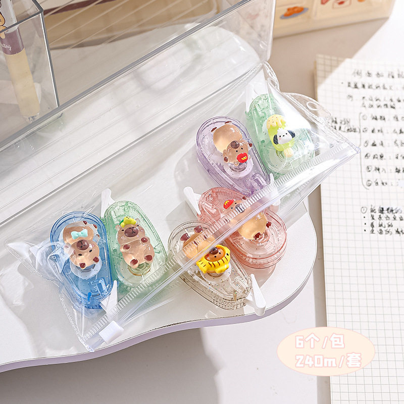 Jelly kappi Bala correction tape ins style high color value girl heart student transparent altered portable correction tape