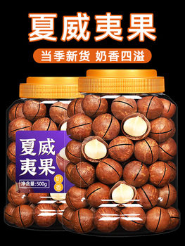 New Hawaiian nuts wholesale 500g canned cream flavor large particles of dried Australian fruits bulk snacks