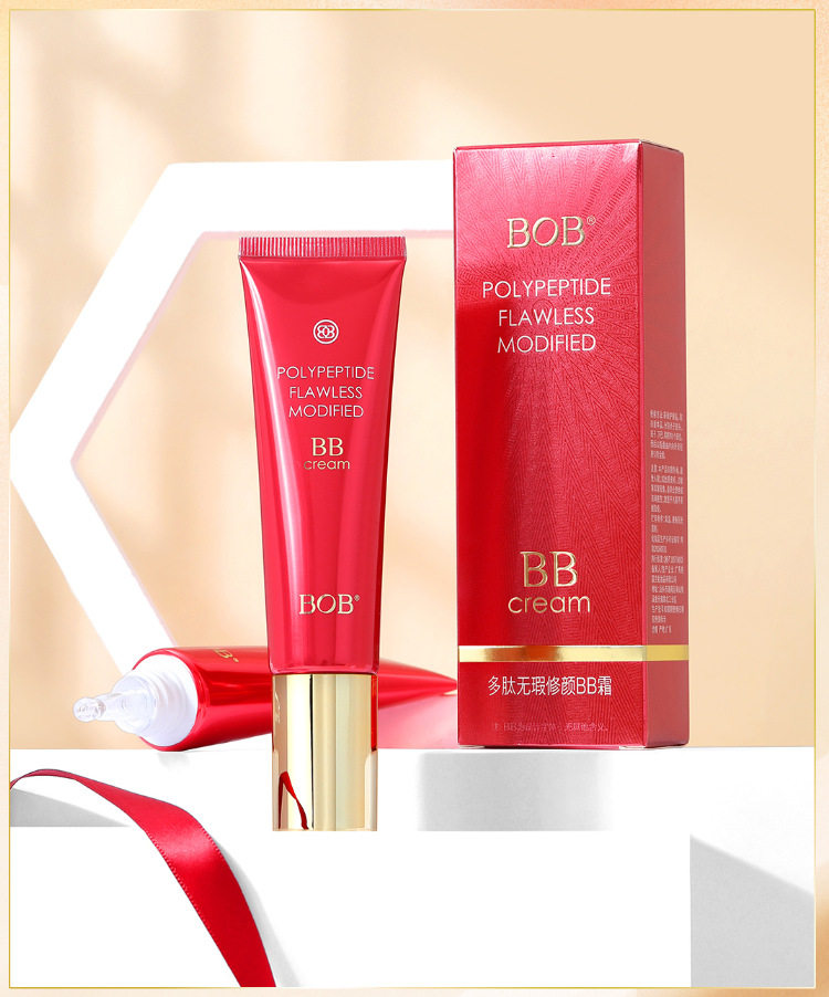 BOB polypeptide flawless facial BB cream concealer moisturizing Waterproof Foundation BB Foundation liquid foundation cream wholesale hair delivery