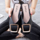 2021 fashion new online celebrity loafers square buckle pvc plastic half-pack shoes flat half slippers women's shoes summer wholesale