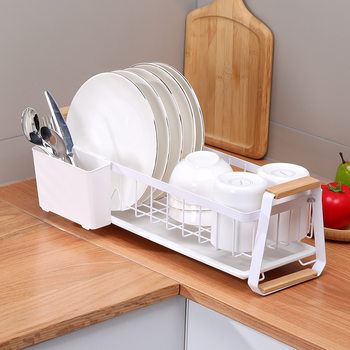 Kitchen Drain Bowl Rack for Dishes, Chopsticks and Tableware Storage and Organization Multi-Functional Sink Sink Side Storage Rack
