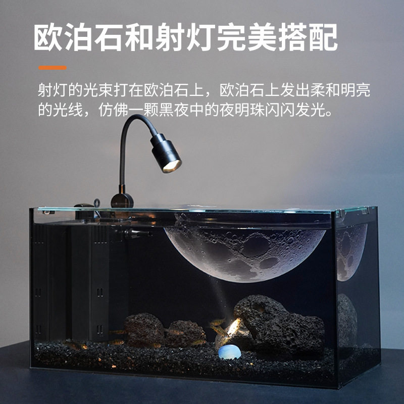 Creative Aquarium Interior Filter Set for Fish Tank, Small Desktop Ultra-Clear Glass Living Room Home Use