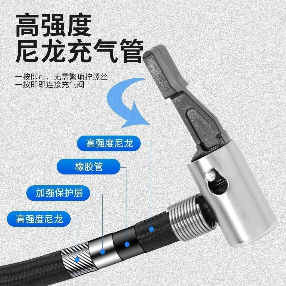 Car Air Pump, Car Air Pump, Portable Car Tire, High-Power Electric Double-Cylinder High-Pressure Car