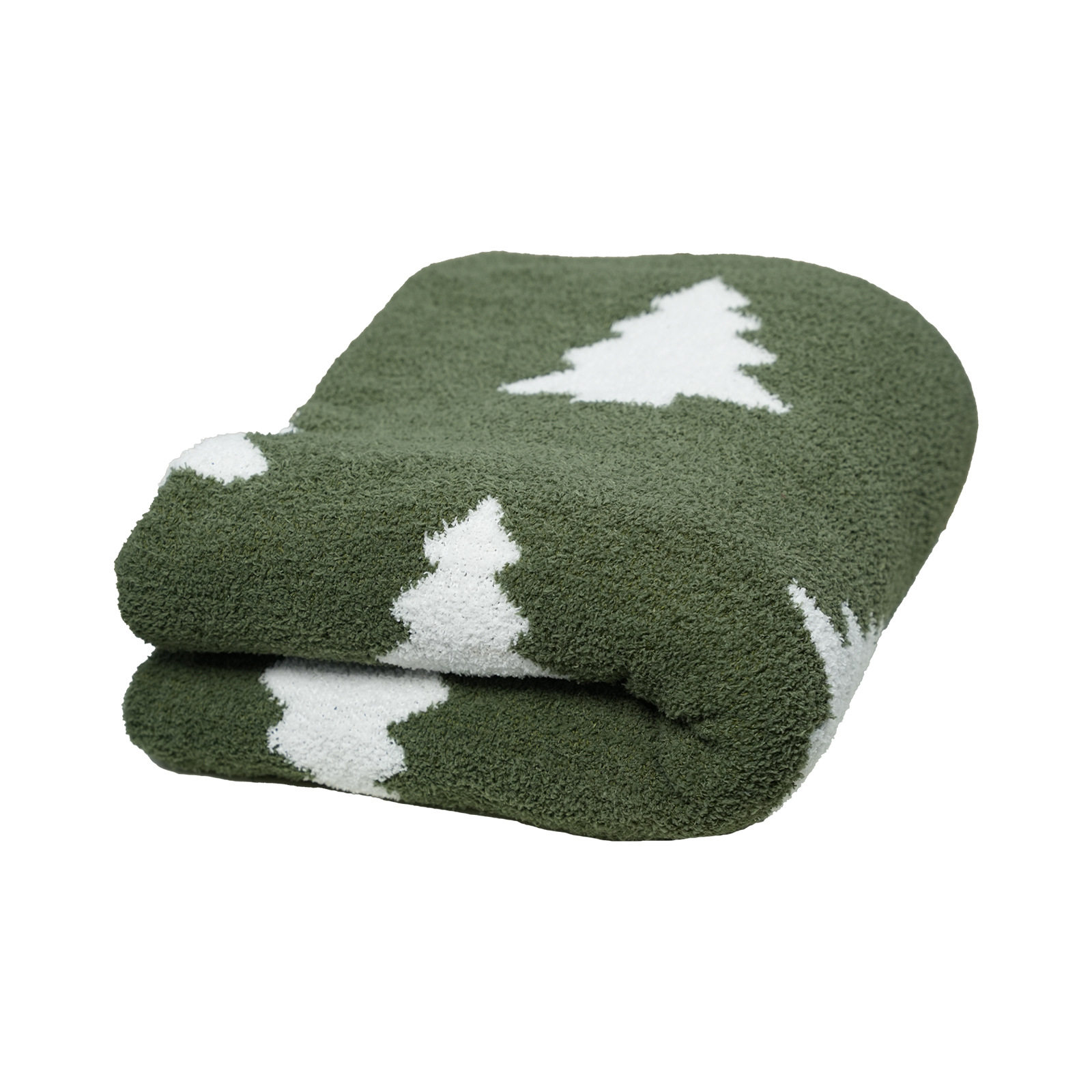 Nordic Wind Pine Jacquard Blanket for Four Seasons Universal Soft Warm Student Dormitory Small Blanket Bedroom Casual Blanket