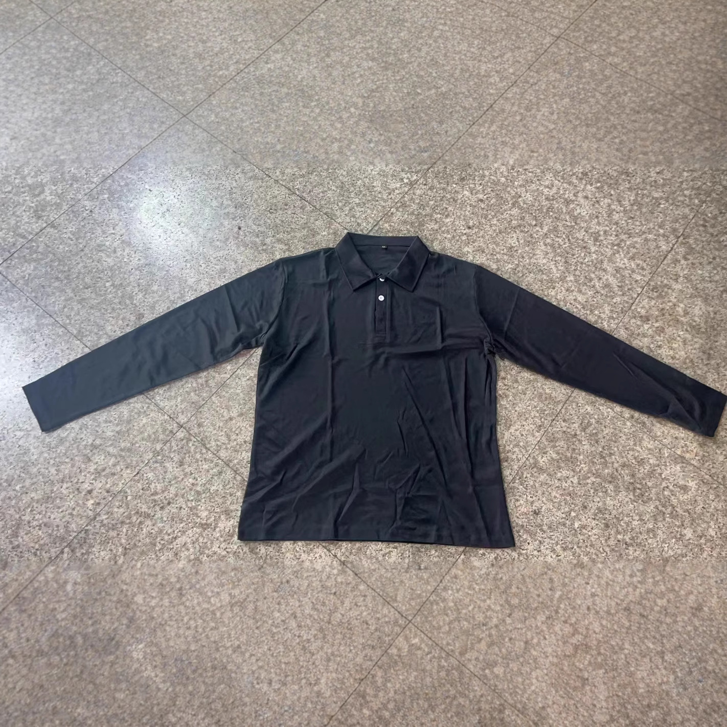 欧美 ins跨境 2024春秋季速卖亚马逊POLO衫男士长袖运动马球衫