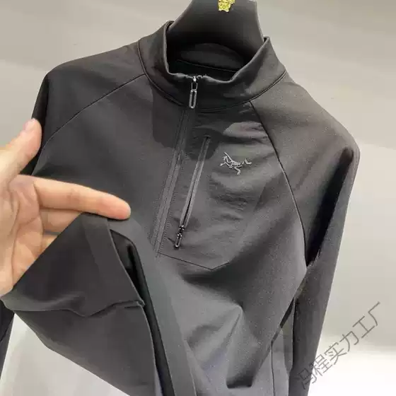 Zu Bird 2025 New Long-Sleeved Men's Zipper Sweatshirt Stand-Up Collar T-Shirt Outdoor Sports Leisure Business Wholesale