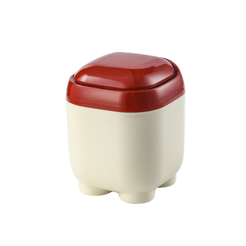Creative Multifunctional Dustproof Storage Box Student Desk Storage Trash Bin Office Desktop Storage Box