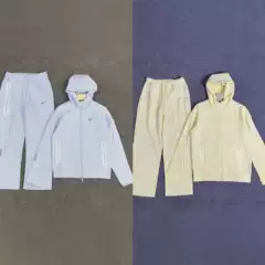 NOCTA Joint Logo Printing Sports Casual Sweatshirt Jacket Pants suit Couple's light purple