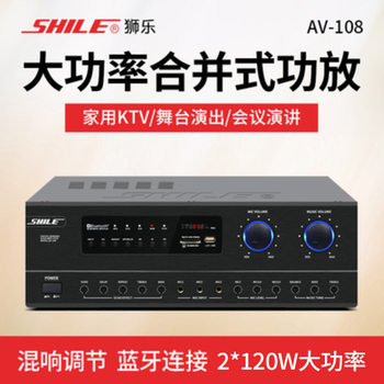 Lion music AV-108 power amplifier home theater karaoke power amplifier KTV stage conference room fixed resistance power amplifier