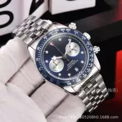 2026 Dijia Biwan Chronograph Fashion Casual Men's Quartz Watch Steel Band Rubber Band Manufacturer Direct Shipping Watch