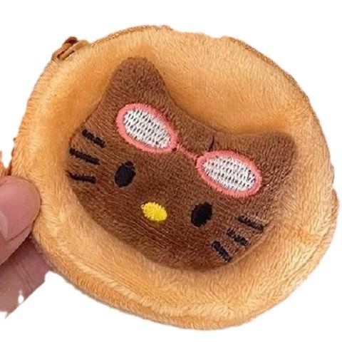 Cute Original Homemade HelloKitty Coin Purse Pendant Headphone Storage Card Bag Cute Headphone Bag Coin Purse