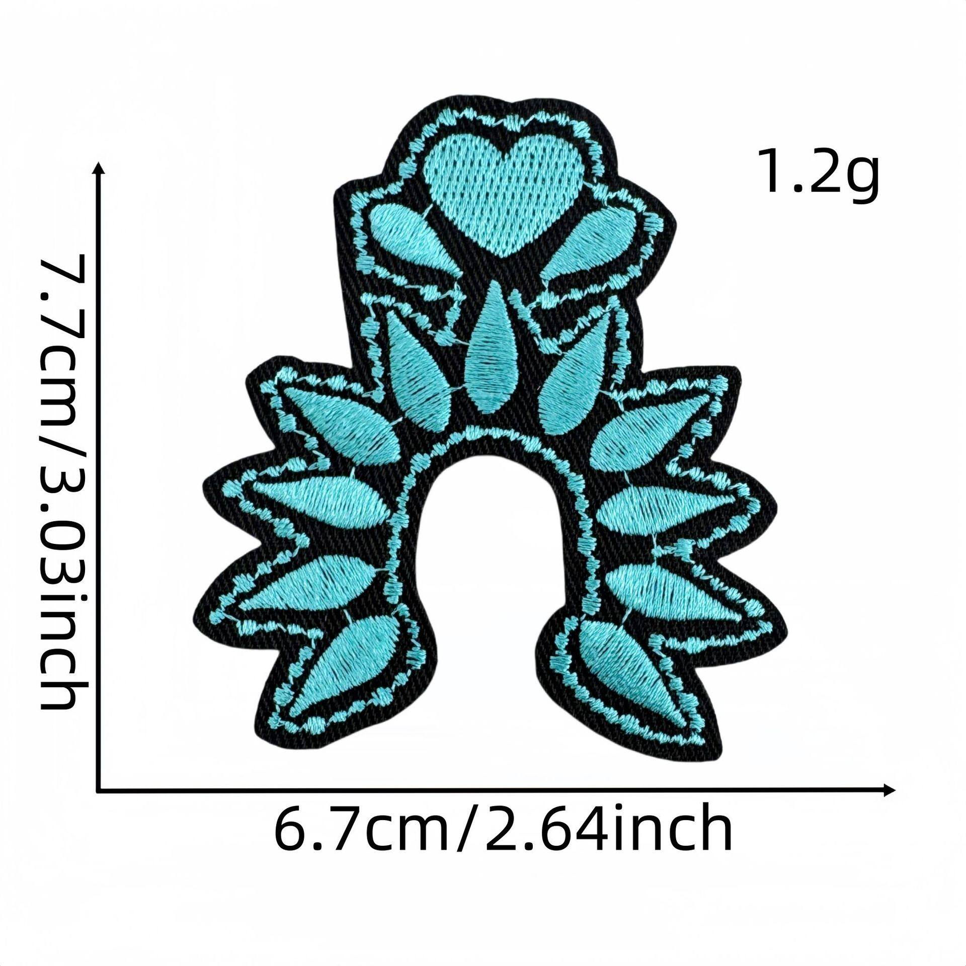 彩色英文字布贴23#