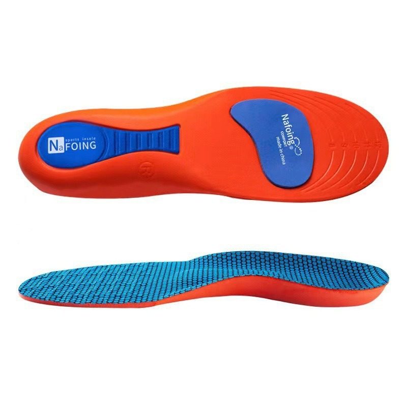 Cross-Border Sports Insoles, Ultra-Soft Soles, Shock-Absorbing, Sweat-Absorbing and Deodorant Insoles, Flat Arch Full-Cushion Heel Pads
