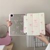 ins style pink mirror bow tri-fold tablet protective case for iPad Pro11/10th/10.5