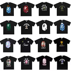 Cross-border foreign trade wholesale high version short sleeve letter printing casual street men and women loose plus size T-shirt half sleeve shirt tide