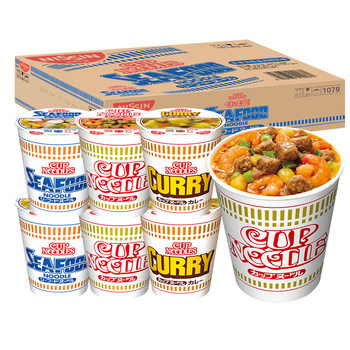 Hewei Seafood Curry Shrimp Japanese Instant Noodles Cup Noodles Instant Noodles Barrel Instant Wholesale Snacks