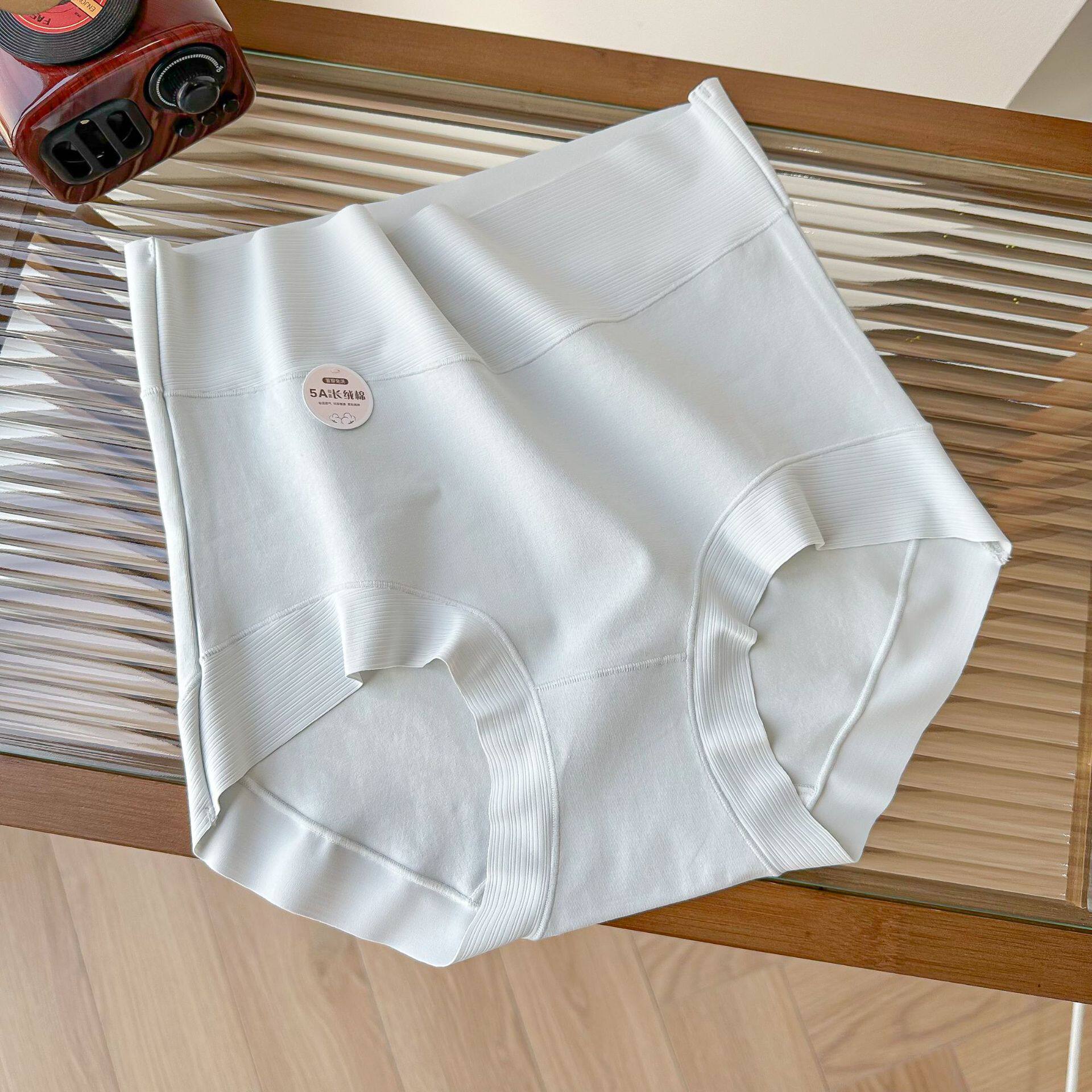 8285 大码200斤可穿5A抗菌简约高腰长绒棉女士内裤收腹舒适吸湿透