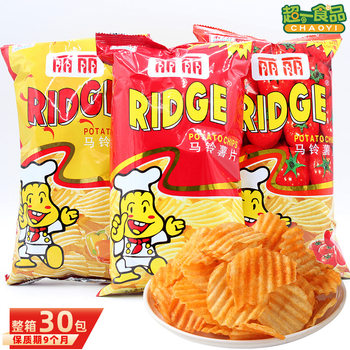 Lili Potato Chips 100g Wave Potato Chips Tomato Bbq Spicy Flavor Puffed Snack Wholesale