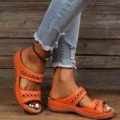Cross-Border Export 2023 Large Size European and American Summer New Thick-Soled Sandals, Lightweight and Comfortable Women's Shoes, Light and Comfortable