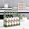 Refrigerator Side Door Special Reversible Egg Tray Kitchen Organizer Egg Rack Three-Layer Storage Rack Egg Storage Box