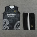 24-25 real madrid training uniform black dragon