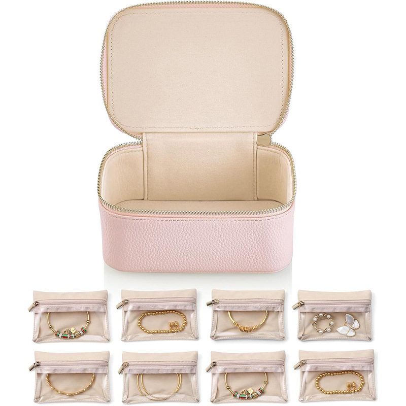 Cross-border Amazon Explosions Jewelry Box Convenient Travel 8 Pieces Packed Jewelry Storage Box Earrings Jewelry Box